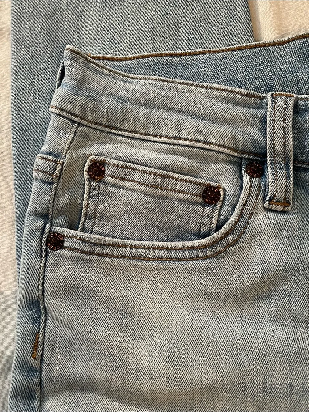 J. Crew Women's Light Wash 9” High-Rise Toothpick Button-Fly Jeans